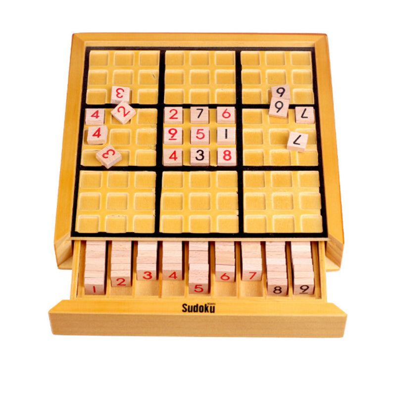 Sudoku Board Game 9X9 Number Puzzle Wooden Montessori Toys Kids And Adults Brain Teaser IQ Challenge Juego De Ingenio