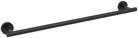Matte Black Towel Bar Wall-Mounted 24 Inch 304 Stainless Steel