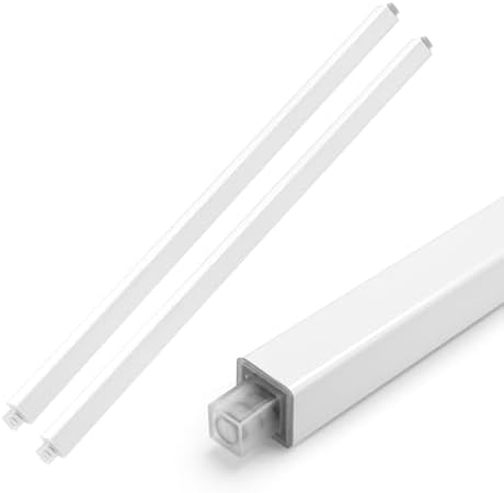 CroBlissful 2-Piece White Plastic Towel Bars