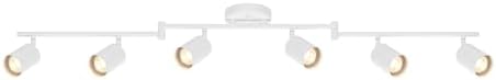 Stylish Foldable Track Lighting 47 Matte White with Pivoting Heads