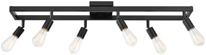 Stunning Matte Black Farmhouse Lighting by Globe Electric