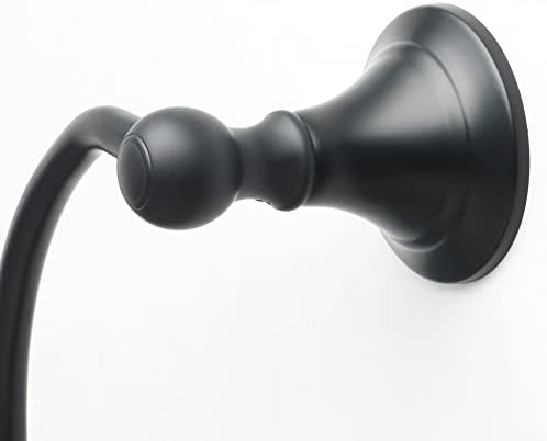 Alise Stainless Steel Towel Ring Matte Black