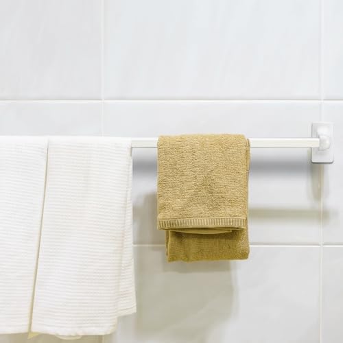 CroBlissful 2-Piece White Plastic Towel Bars