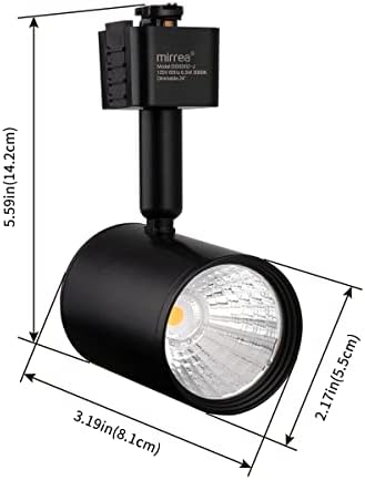 Mirrea LED Track Lighting Heads 6-Pack 3000K Warm White