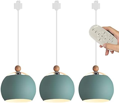 Kiven Modern Green Track Lighting Adjustable Dimmable 3-Light