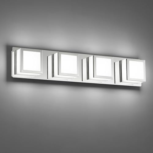 5-CCT Dimmable Chrome Vanity Light for Bathroom