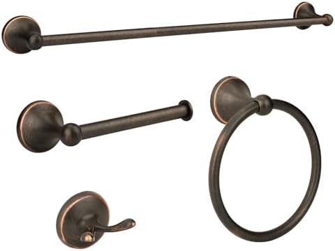 4-Piece antique bathroom hardware set
