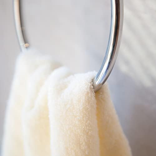 Stainless Steel Towel Holder Brushed Nickel Modern Bathroom Towel Hanging System