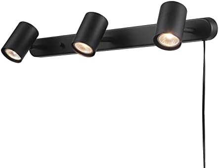 Globe Electric 59467 3-Light Track Lighting Matte Black