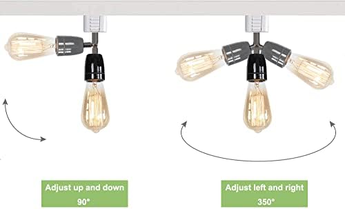 Adjustable H-Type Pendant Light E26 Black