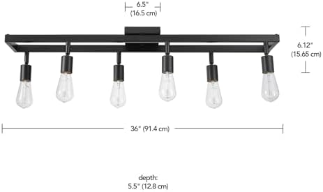 Stunning Matte Black Farmhouse Lighting by Globe Electric