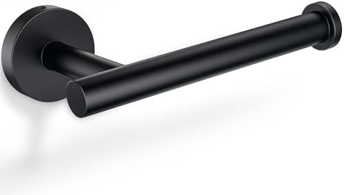 Sturdy Matte Black Toilet Paper Holder