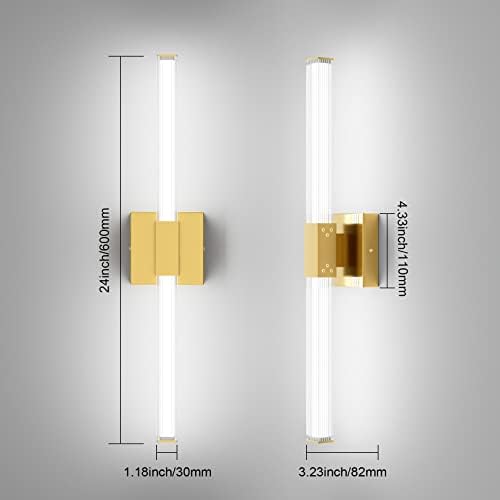 Ralbay 24-inch Gold Vanity Light Bar