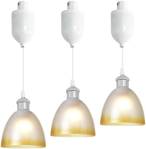 Adjustable H-Type Pendants with Frosted Glass