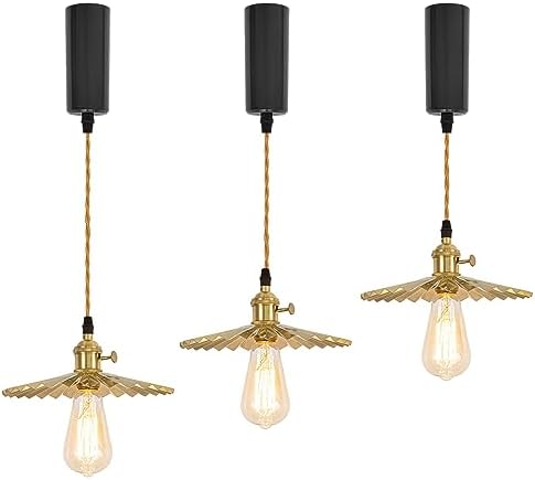 GRANDDAUGHTER RUSTIC LIGHTING industrial gold shade pendant light
