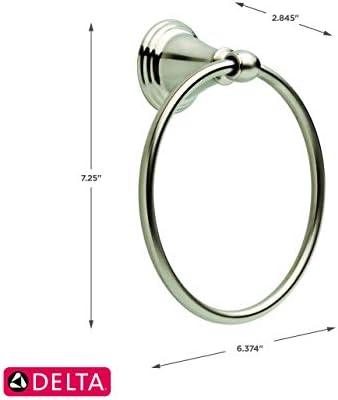 Delta Faucet Hand Towel Ring Brilliant Stainless Steel
