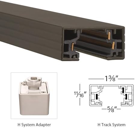 Durable 2FT H-Track Ceiling Lighting for Quick Installation