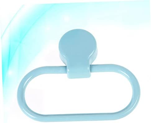 Blue Self-Adhesive Towel Holder Ring for Bathroom Kitchen Use