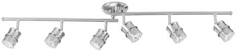 Globe Electric 6-Light Foldable Track Lighting Brushed Nickel