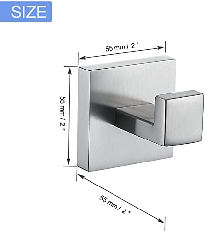 Luxury Bath Towel Holder Square Design Stainless Steel