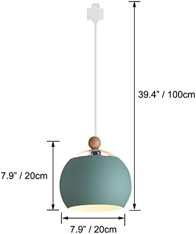 Kiven Modern Green Track Lighting Adjustable Dimmable 3-Light