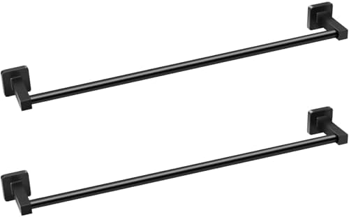 Sturdy Modern 2-Piece Bath Towel Bar for Home