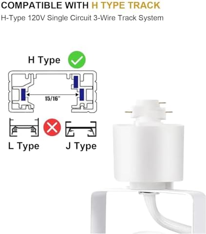 MOCAOIRE Adjustable H-Track Lighting Heads
