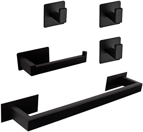 5-Piece Self-Adhesive Bathroom Hardware Set for Maximum Space Efficiency