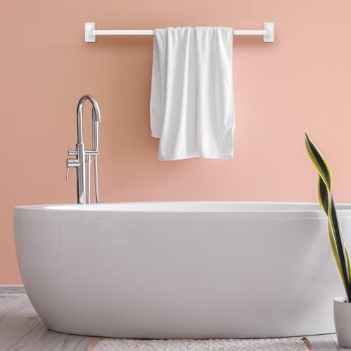 CroBlissful 2-Piece White Plastic Towel Bars