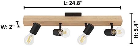 EGLO Kingswood 38 Modern Track Light 4 LED Adjustable Dimmable