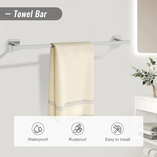 Space-Saving Towel Bar Set 5-Piece