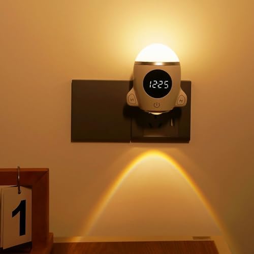 LED Space Rocket Timer with Remote for Kids