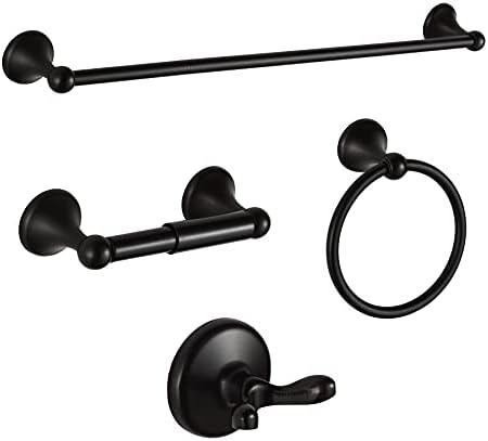 Adjustable Towel Bar Set - Oil-Rubbed Bronze 4-Piece