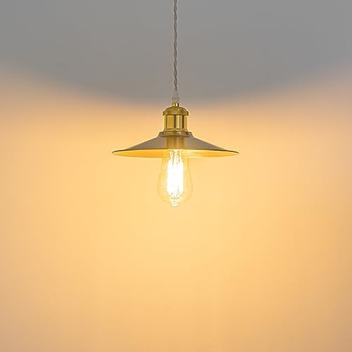Stylish Track Pendant - Modern E26 Gold Shade Iron Pendant Light