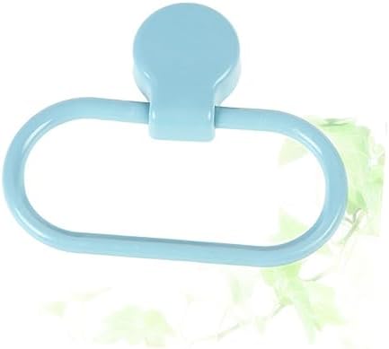 Blue Self-Adhesive Towel Holder Ring for Bathroom Kitchen Use