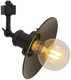 Black Track Lamp Adjustable Vintage Design