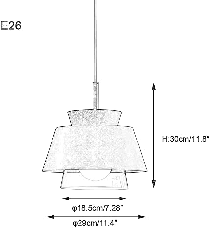 Glass Pendant Light with Smart LED