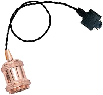 Rose Gold E26E27 Tracker Pendant Retro Design