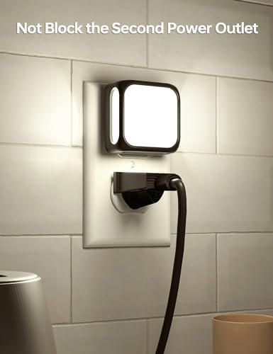 KINDEEPLED Bathroom Night Lights Plug into Wall 2 Pack