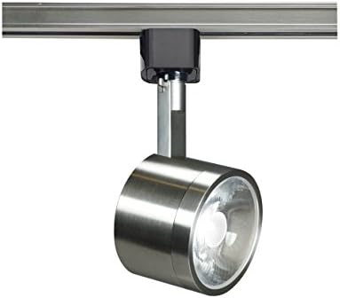 Bright sleek track lighting Brushed Nickel finish