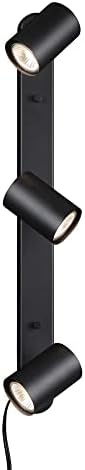 Globe Electric 59467 3-Light Track Lighting Matte Black
