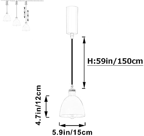SKIVTGLAMP Retractable J-Type Track Light Pendants
