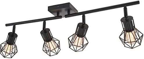 Industrial Black Track Lighting Fixtures