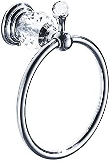 Wolibeer Bling Crystal Towel Holder Polished Chrome Finish
