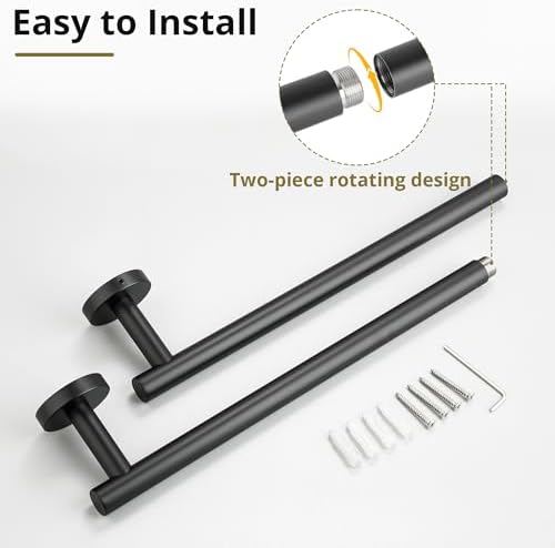 SAYAYO Black Towel Bar
