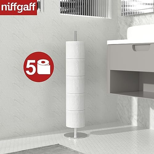 Stainless Steel Toilet Paper Holder Stand