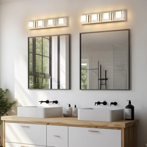 5-CCT Dimmable Chrome Vanity Light for Bathroom