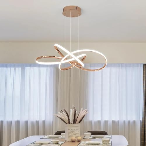 Modern LED Pendant Spiral Light with Adjustable Features
