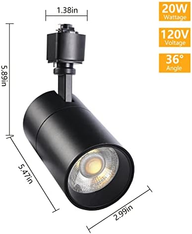 VANoopee 3-Color Track Lighting Pack of 4