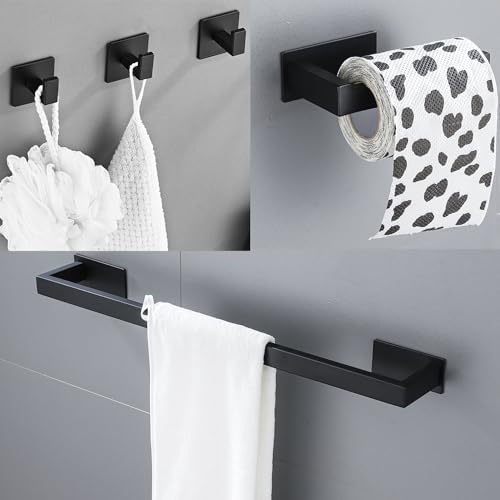 5-Piece Self-Adhesive Bathroom Hardware Set for Maximum Space Efficiency